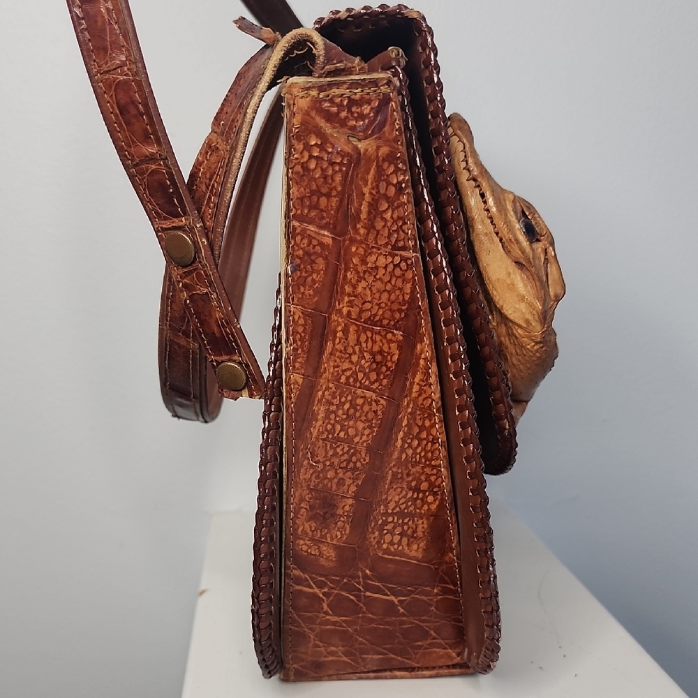 Baby Alligator Shoulder Bag Purse - Picture 6 of 15